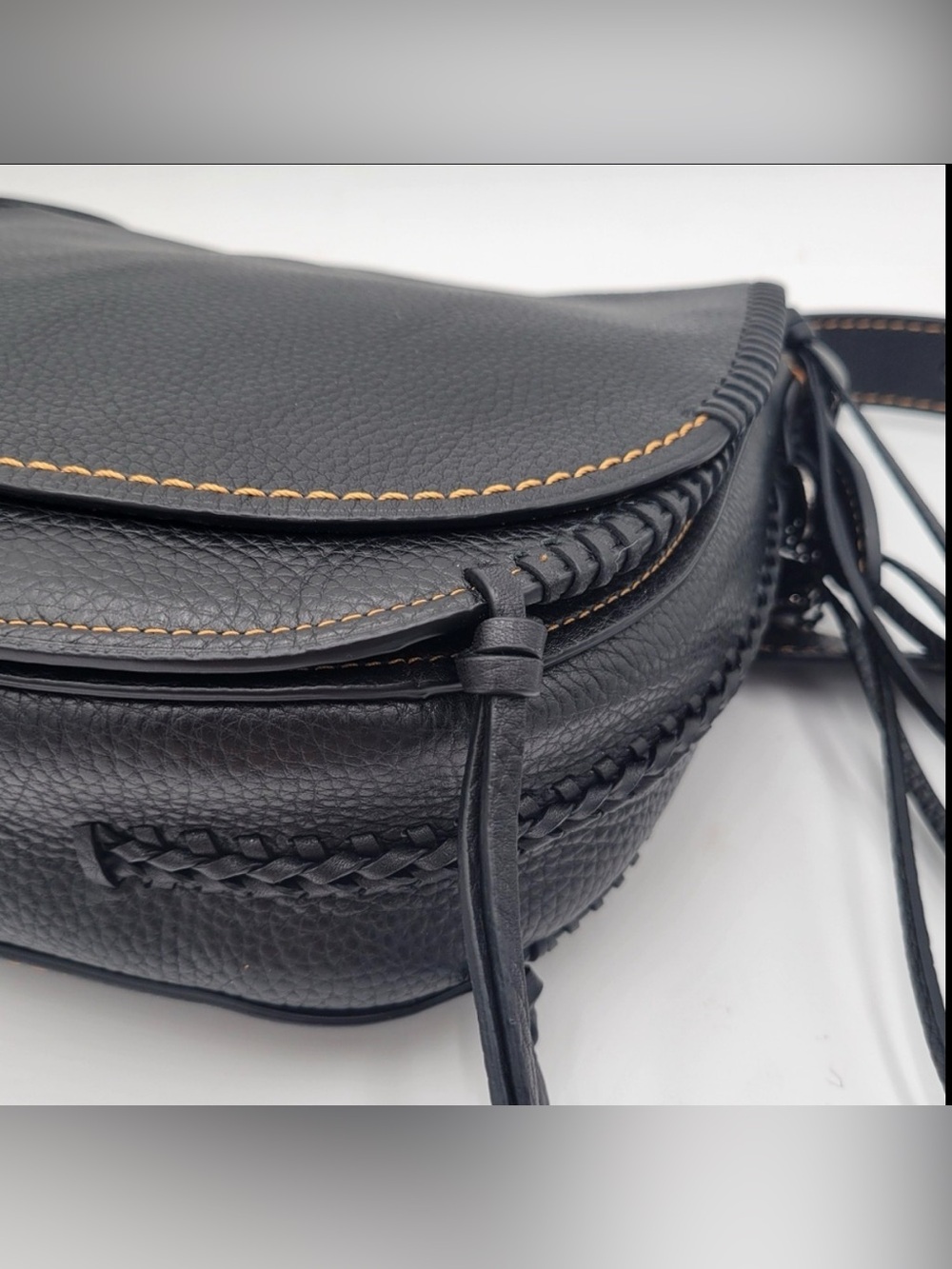 Coach 1941 Whiplash Saddle Bag, Black ππ - Picture 7 of 16